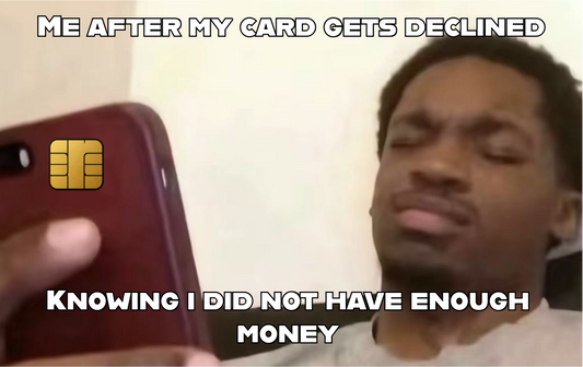 Me After My Card Declines Card Skin